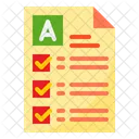 Ergebnis Notenbericht Prufungsarbeit Symbol
