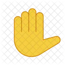 Erhobene Hand  Symbol