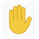 Erhobene Hand  Symbol