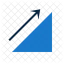 Aufsteigen Zunehmen Wachsen Symbol