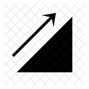 Aufsteigen Zunehmen Wachsen Symbol