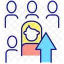 Erhöhung des sozialen Status  Symbol