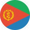 Eritrea Bandera Pais Icono