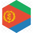 Eritrea Flagge Welt Symbol