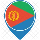 Eritrea Flagge Welt Symbol