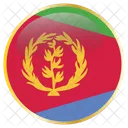 Eritrea Flagge Land Symbol