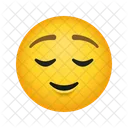 Erleichtertes Gesicht Emoticon Gesicht Symbol