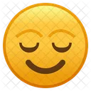 Erleichtertes Gesicht Emoji Emoticon Symbol