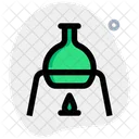 Erlenmeyer-Test zum Brennen  Symbol