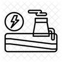 Geothermie Energie Geothermie Symbol