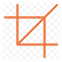 Zuschneiden Werkzeug Bild Symbol