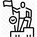 Eroberung Flagge Ziele Erreichen Symbol