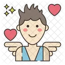 Eros Cupid Heart Icon
