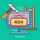 Erreur 404 Service Icône