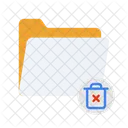 Erreur De Corbeille De Dossiers Erreur Supprimer Icon
