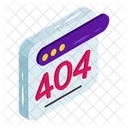 Erreur Erreur De Page Site Web Bloque Icône