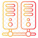 Reseau De Serveurs Base De Donnees Donnees Icône