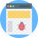 Erreur Web Coccinelle Bug Icon