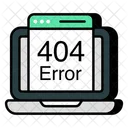 Erro 404 Erro De Pagina Site Bloqueado Ícone