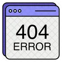 Erro 404  Ícone