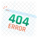 Erro 404  Ícone