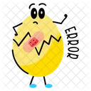 Erro Corrigido Ovo Quebrado Ovo Quebrado Icon
