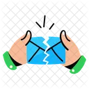 Erro De E Mail Carta Rasgada Erro De E Mail Ícone