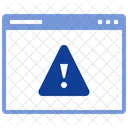 Erro De Site Alerta Da Web Aviso Da Web Ícone