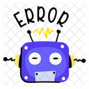Erro Do Robo Bot Alerta De Erro Icon