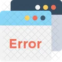 Site Erro Pagina Da Web Ícone