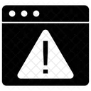 Erro Da Web Alerta Da Web Cuidado Na Web Ícone
