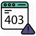 403 Warning Error Icon