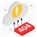 Error 404 en la nube  Icono