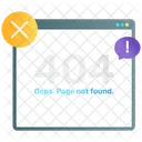 Page Not Found Internet Error Error 404 Icon