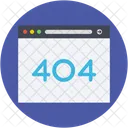 404 Error Pagina Web Icono