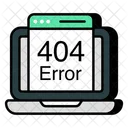 Error 404 Page Error Blocked Website アイコン