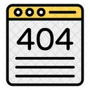 Error 404 404 Website Missing Webpage Icon