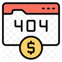 Error 404 Attack Dos Icon