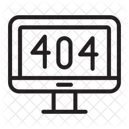 Error Icon - Download in Line Style