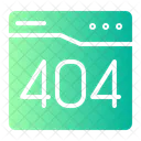 Error 404 Error Not Found Icon
