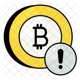 Error de bitcoin  Icono