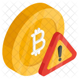 Error de bitcoin  Icono