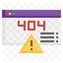 Error Code 404 Error Page Not Found Icon