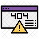 Error Code 404 Error Page Not Found Icon