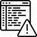 Error de código web  Icono