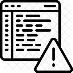Error de código web  Icono