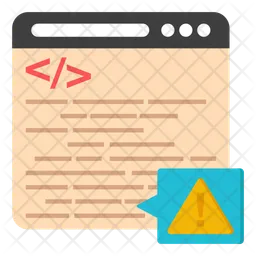 Error de codificación web  Icono