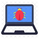 Error De Computadora Portatil Virus De Computadora Portatil Malware De Computadora Portatil Icono