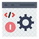 Error de desarrollo de código  Icono