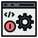 Error de desarrollo de código  Icono
